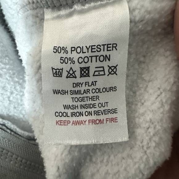 London England Hoodie Full Zip Gray Men's XL Union Jack Flag - Picture 5 of 9